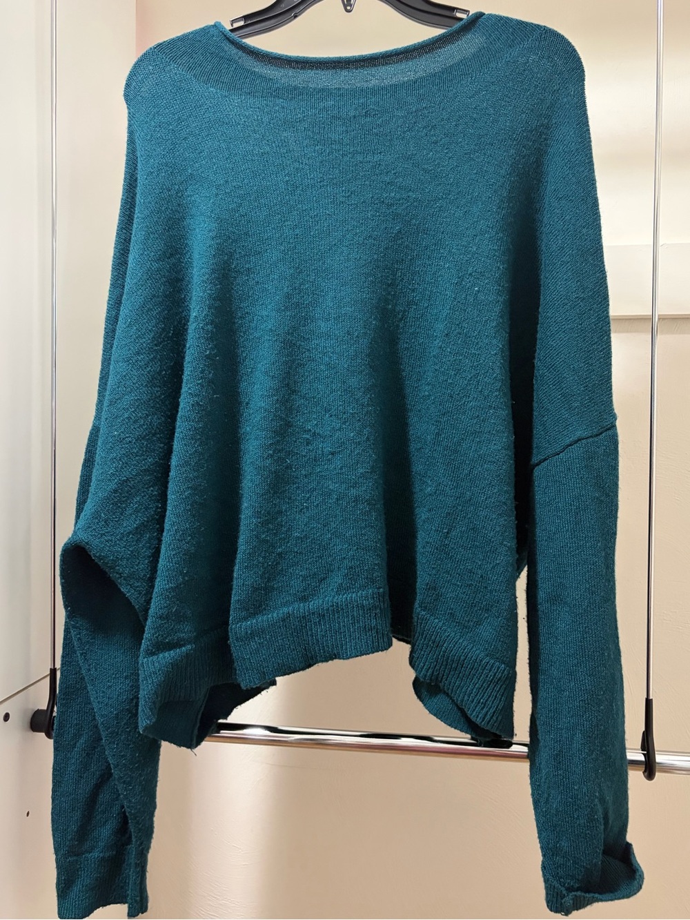 Sonoma Teal Scoopneck Oversized Sweater